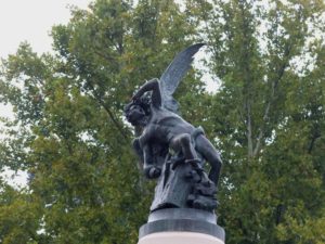 Monumento al ángel caído, El Retiro, Madrid.