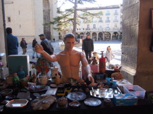 Mercadillo en Logroño.