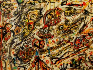Obra de Antonio Saura. Museo de Arte Abstracto de Cuenca.